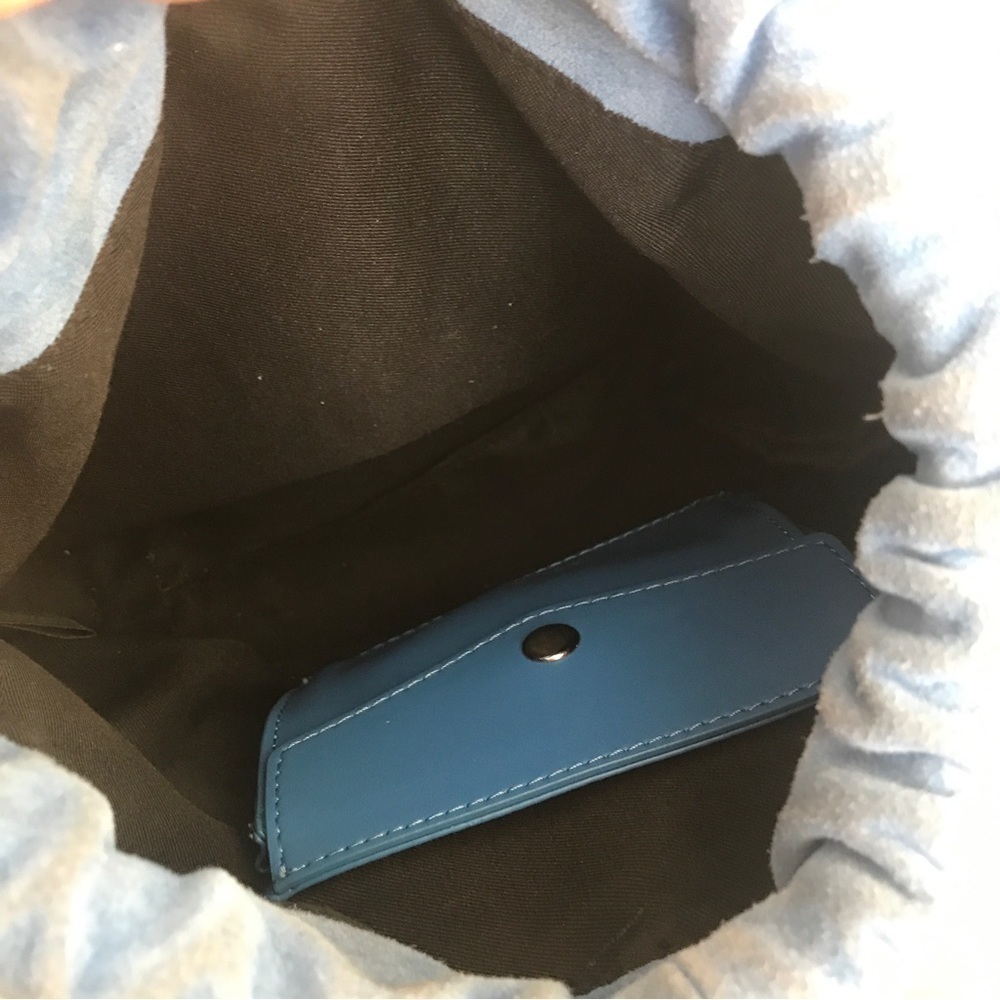 3/$15 Sam Edelman light blue suede and silver studded crossbody purse - Picture 13 of 13